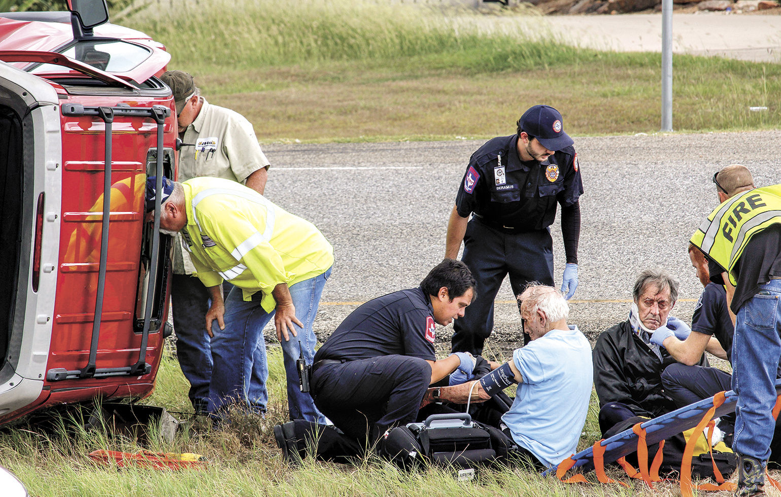 Two-vehicle accident on U.S. 290